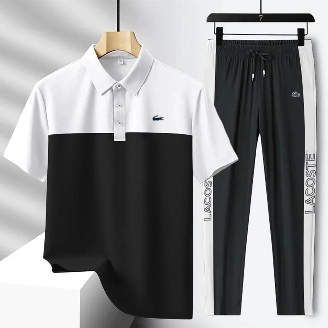 Lacoste Polo Track Suit For Men (Polo T-Shirt & Trouser)