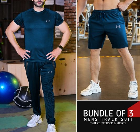 Under Armour Bundle OF 3 Men's Tracksuit (NAVY)