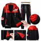 APF Red & Black Stylish Winter Tracksuit (2 PCS Hoodie+Trouser)