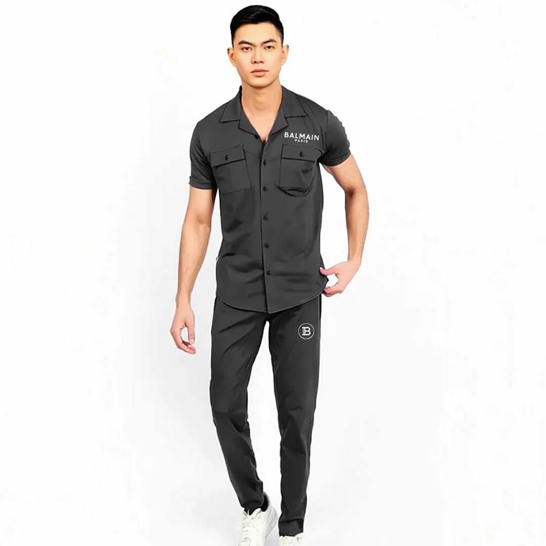 Men's Balmain Track Suits With Front Two Pockets Style