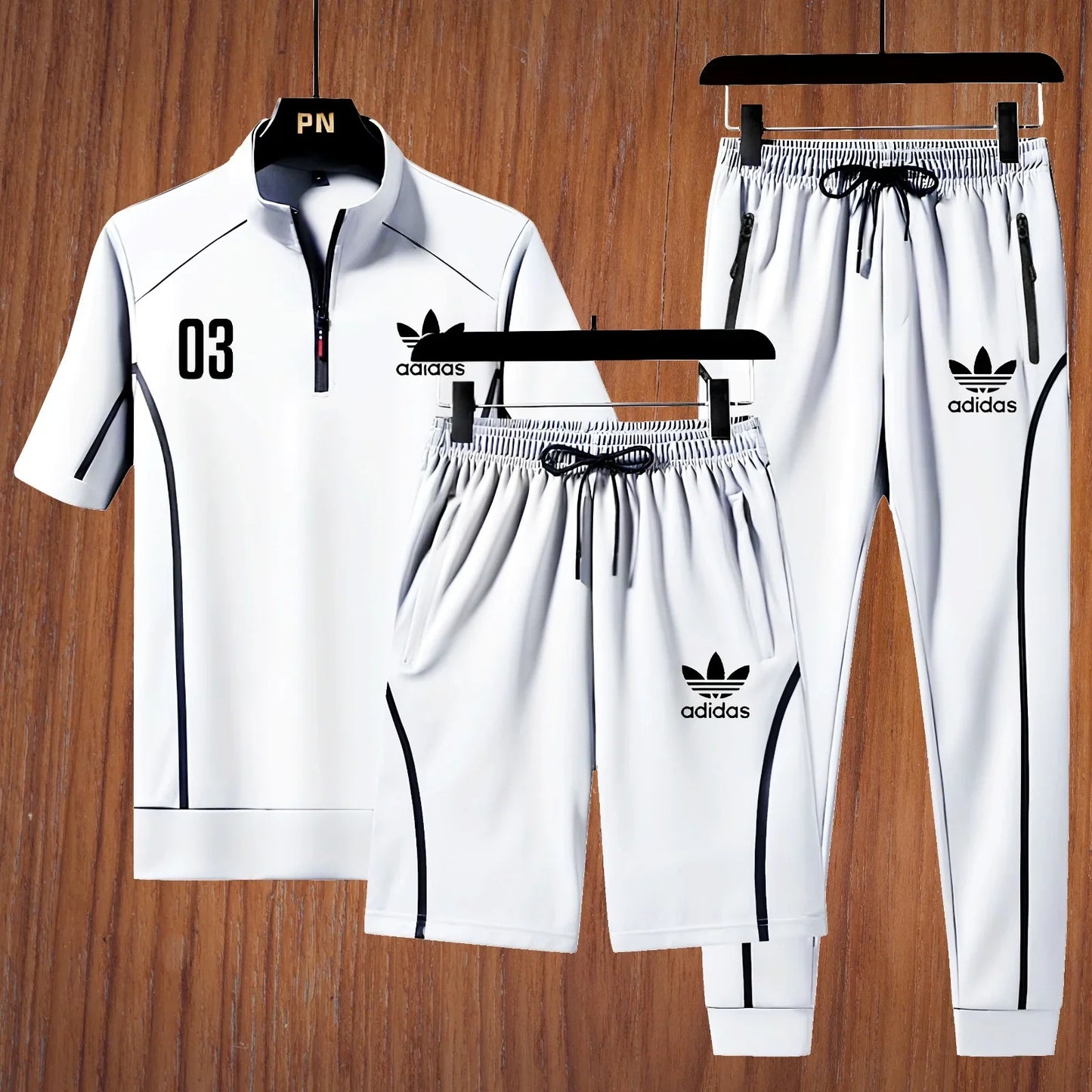 A-D-I-D-A-S TRACKSUIT (WHITE)