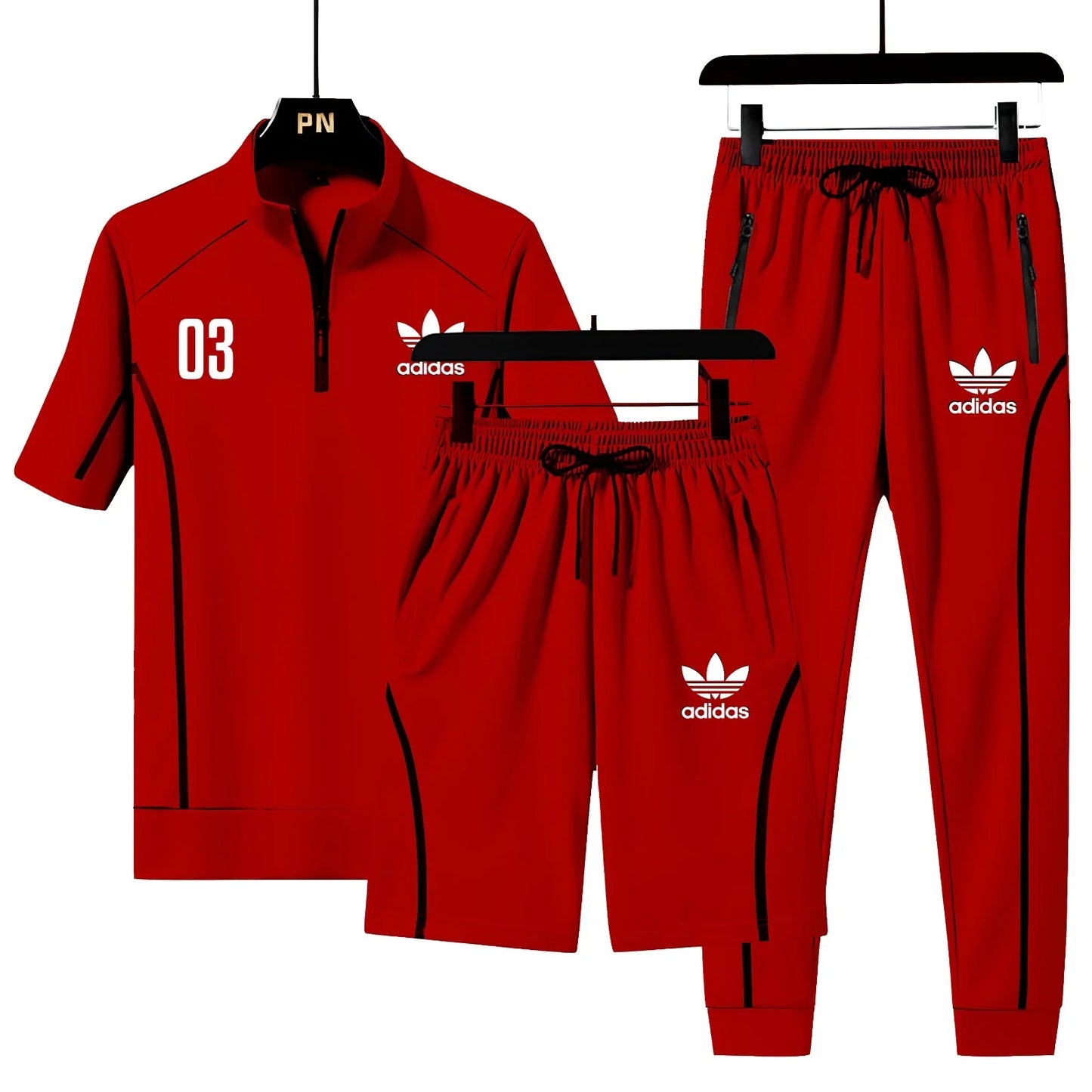 A-D-I-D-A-S TRACKSUIT (RED)