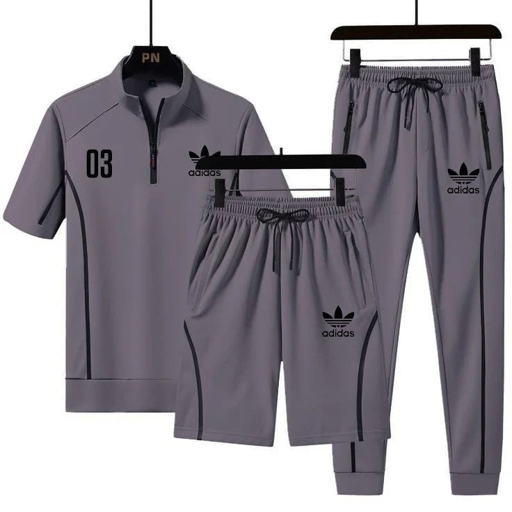 A-D-I-D-A-S TRACKSUIT (GREY)
