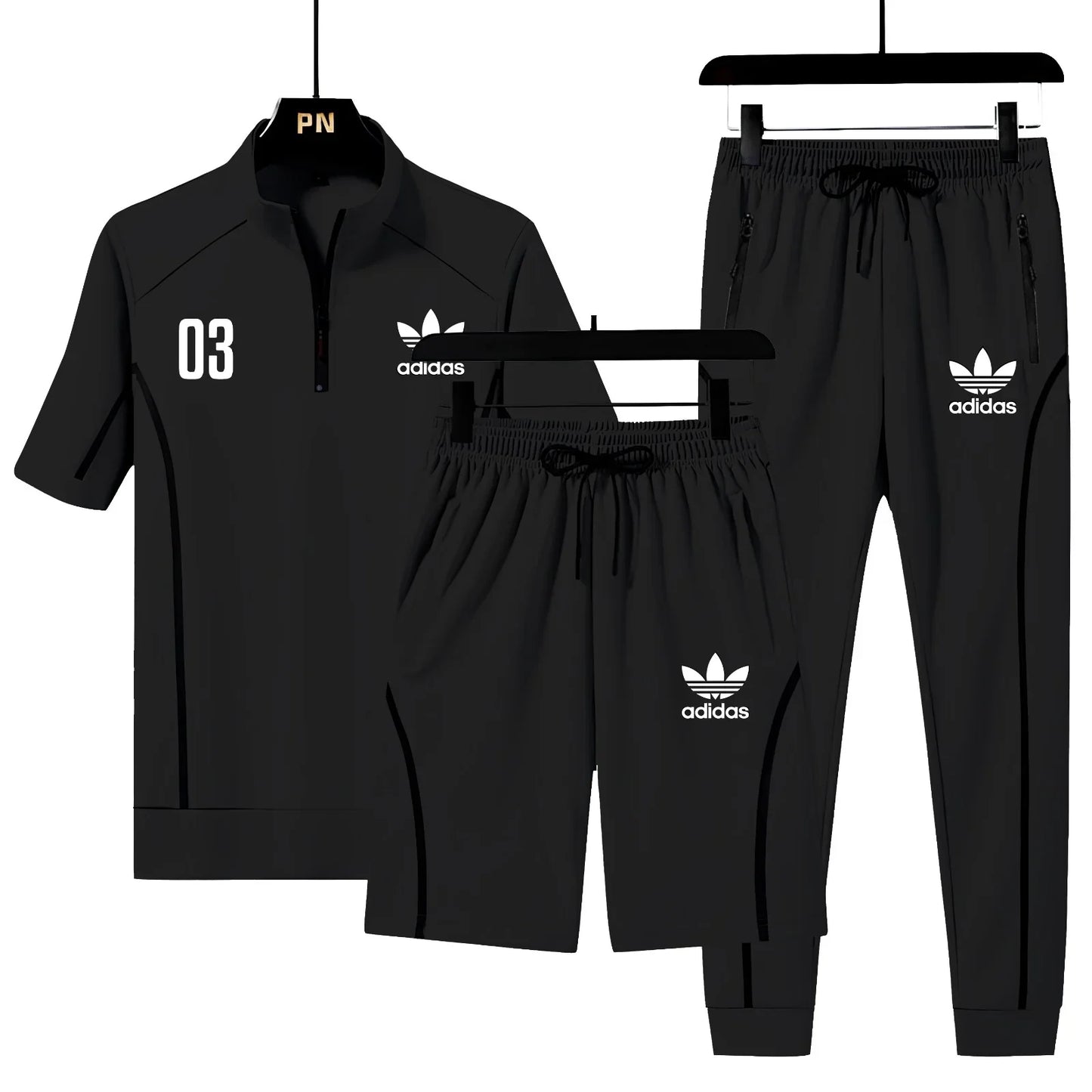 A-D-I-D-A-S TRACKSUIT (BLACK)