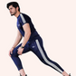 Navy Blue Tri Line Tracksuit