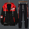 APF Red & Black Stylish Winter Tracksuit (2 PCS Hoodie+Trouser)
